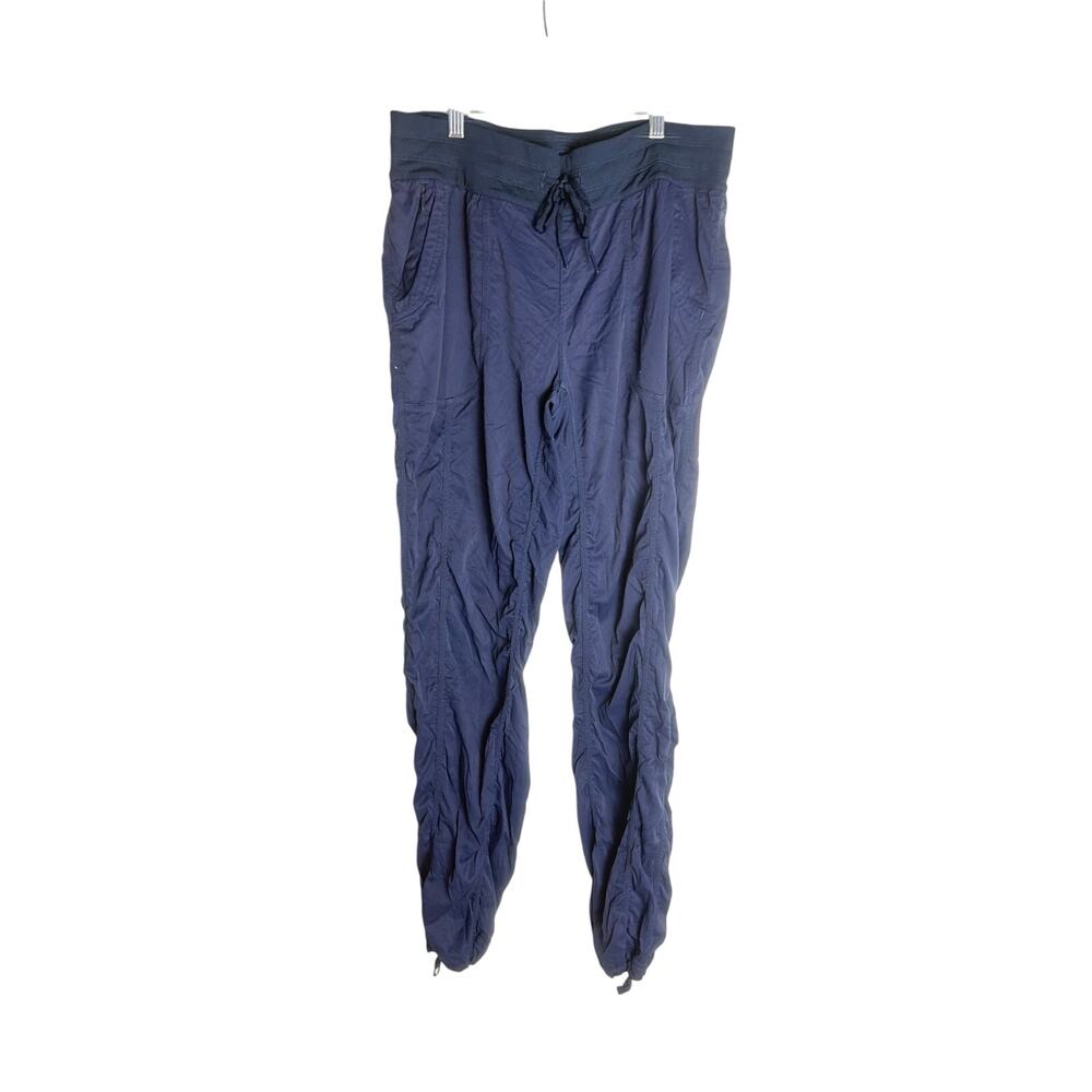 The North Face Aphrodite Joggers Pants Woman S Navy Blue Ruched Hiking Athletic